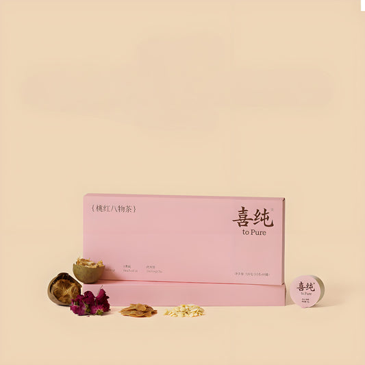 Xichun Peach Rose Eight-Treasure Herbal Tea-Calm Mood & Support Monthly Balance